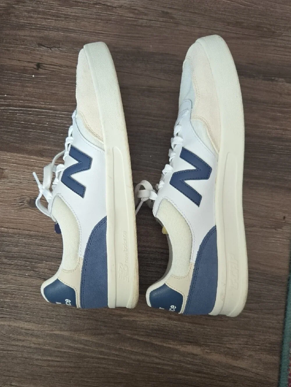 New Balance Men's CT300 White and Blue Low-Top Sneakers